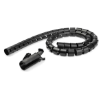 StarTech.com Guaina di gestione cavi da 1,5 m - A spirale - Diametro 45 mm - Kit di protezione cavi - nero - 1.5 m